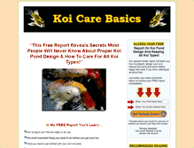 Tablet Screenshot of koicarebasics.com